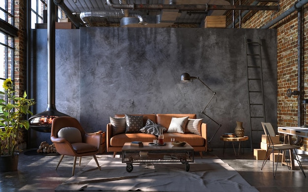 Meble loft do salonu – styl i funkcjonalność w jednym