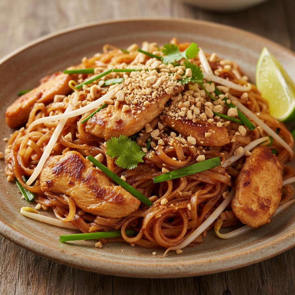 Wyśmienity Pad Thai z Kurczakiem – Smak Tajlandii w Twojej Kuchni!